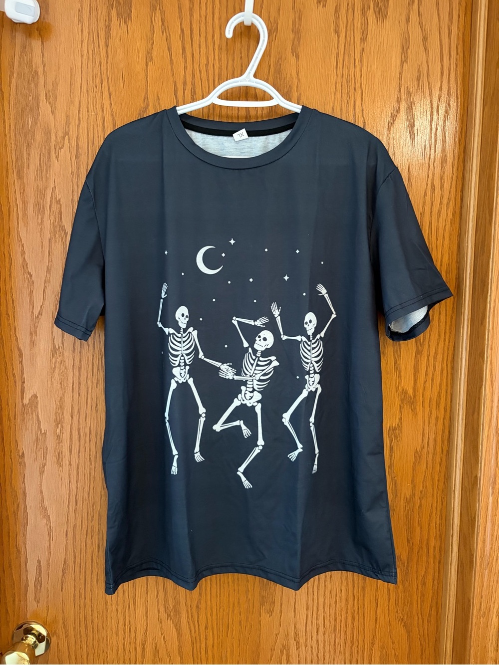 NWOT - Women’s Halloween T-Shirt with Dancing Skeletons